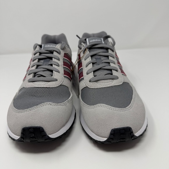 Adidas Run 80s Mens Sneakers Grey Burgundy Navy Retro Sneakers Mens 11 -NWT 1882 - Picture 13 of 14